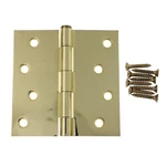 Warwick 3 Pack 4 Inch Door Hinge X Square Corner Polished Brass. Fixed Price $36.99.