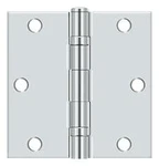 Deltana S35BB-R 3-1/2" X Ball Bearing Square Corner Hinge Chrome. Fixed Price $18.81.