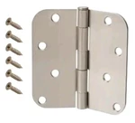 Lot Of Everbilt 711 786 Satin Nickel 4 In. W 5/8 Radius Door Hinge. Fixed Price $19.99.
