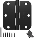 Matte Black Door Hinges 3.5 Inch - 30 Pack Rounded Interior 5/8" Radius. Fixed Price $61.99.