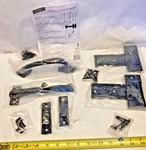 Latch Gate Set 8" Pull Handle Matte Black Cast Iron Drop Bar 6" Tee Hinges Fence. Fixed Price $20.99.