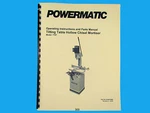 Powermatic Model 719T Hollow Chisel Mortiser Instruction & Parts Manual *303. Fixed Price $17.50.