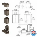 Crl Dark Bronze Offset Left Hand 0P70 Series Kawneer Type Pivot By. Fixed Price $58.62.