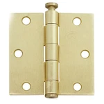 Cal-royal 3-1/2 In. Full Mortise Plain Bearing Hinge Satin BRASS,2 Per Box. Fixed Price $14.99.
