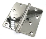 Baldwin X Solid Brass Plain Bearing 1/4" Radius Corner Mortise Door Hinge. Fixed Price $17.21.