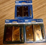 Lot Of Bnip Nos National Hardware Door Hinge Solid Brass 1/2" N195-685 V513. Fixed Price $26.00.