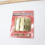 (3-PK) Everbilt Security Door Hinges Bright Brass 3-1/2" X 5/8" Radius 13704. Fixed Price $14.76.