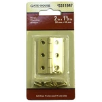 Gate. House 0311947 2- Solid Brass Hinges 2INX1-3'8IN (50MMX44MM), 033923890250. Fixed Price $9.95.
