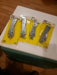 6" Strap Hinges (qty Pair) 75-3540 / CD900 Stanley Zinc Plated... (e). Fixed Price $20.00.