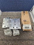 (qty 3) Hager 011161: Commercial-grade Door Hinges 4.5-IN X Satin Chrome. Fixed Price $24.29.