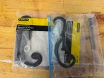 Three Stanley 172MM Black S-shaped/scroll-style Shutter/blind Hold Backs. Fixed Price $30.00.