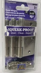 Hillman Squeak Proof Door Hinge 3-1/2" Pack Satin Nickel. Fixed Price $9.99.