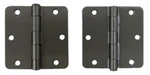 Deltana S35R426D Plain Bearing 1/4" Radius 2-PACK Door Hinges With Screws. Fixed Price $13.50.
