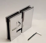 Geneva 180 Style Chrome-glass To-glass Standard Hinge. Fixed Price $15.00.