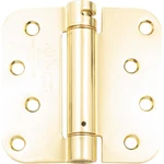 Self-closing Door Hinge, 4 Inches, 5/8" Radius Corner, Polished Brass By Stone. Fixed Price $24.38.