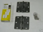 Stanley #RD741 3.5" Door HINGE,1/4" Corners, US26D. Fixed Price $17.95.