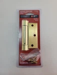 Everbilt 3-1/2 In. Commerical Grade Satin Brass Adjustable Spring Hinge Door. Fixed Price $11.99.