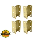 Qcaa 2-1/2" Brass Plated Shutter Cabinet Hinges Half Surface 4 Pack. Fixed Price $27.99.