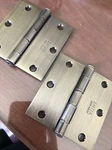 LOT-6 Box Each Emtek Steel Plain Bearing Hinges 3 1/2" 2.2MM. Fixed Price $69.99.