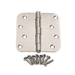 24 Pcs Satin Nickel Steel Door Hinge 61974 4" 5/8 Radius Corner Sn. Fixed Price $33.29.