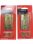 Everbilt Non-mortise Hinges Lot Of (2-PK) Bright Brass Finish 1/2" 204 314. Fixed Price $9.99.