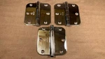 Hickory Solid Brass X 3.5" Radius Corner Door Hinge Polished Chrome Finish. Fixed Price $39.95.