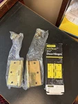 Stanley 08-3800 1/2 Solid Brass Door Hinges Nib. Fixed Price $12.99.
