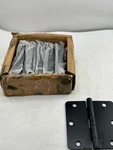 Box Of 10 Door Hinge 6-HOLE Oil Rubbed Bronze Blackw/ Hardware. Fixed Price $29.37.