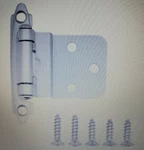 Amazonbasics AB-4004 Inset Hinge, 3/8-INCH, Satin Nickel, 50 Pack. Fixed Price $45.97.