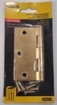 Vintage Stanley 3.5" 88MM Satin Brass Steel Door Hinge Square Corner Nos Sealed. Fixed Price $10.42.