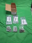 Ives Full Mortise Door 5HG.10100 Brushed Steel Lot Of 3 Hinges And Screws. Fixed Price $29.99.