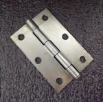 Lot Of (3) 3" X 2" Butt Hinge W Gray Finish, Full Mortise Mounting (m). Fixed Price $5.00.
