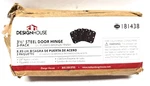 Desing House 181438 Door Hinges 1/2" Radius Corner Oil Rubbed Bronze (3 Pack). Fixed Price $18.99.