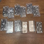 12 Emtek 9103414 Plain Bearing 5/8" Radius Corner Hinges 4" X Polished Nickel. Fixed Price $75.00.