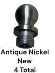 Baldwin 1090-151 Antique Nickel Finish Finial Ball Hinge Tips Set (4) Total Nos. Fixed Price $14.99.
