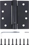 3 Pack - 4"X4" Residential Black Finish Reversible Self Closing Door Hinges Sq. Fixed Price $60.92.