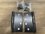Emtek 94014US10B 4" X Heavy Duty Ball Bearing Square Hinges - Pair *read*. Fixed Price $16.19.