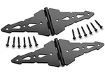 20 Pairs Nationwide Industries Contemporary Gate Strap Hinge Black 8" NW38944Q. Fixed Price $68.36.