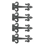 Renovators Supply Manufacturing Strap Hinge 12 In. Black Wrought Iron Fleur D.... Fixed Price $201.15.