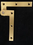 Deltana PH40U4 Brushed Brass 4-3/8" X 5/8" 1-7/8" Pivot Hinge-pair-new. Fixed Price $25.00.