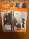 National Hardware 4 Inch Door Hinge N225-979 Brand New. Fixed Price $13.88.