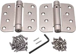 Outlet Adjustable Spring Hinges 4" With 5/8" Radius Satin Nickel 2 Pack. Fixed Price $10.99.