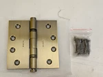 Baldwin 4" X Ball Bearing Mortise Square Hinge Antique Brass Finish 1041050I. Fixed Price $49.99.