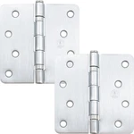 Ball Bearing Hinge, Inches, 1/4" Radius Corner, 2-PACK, Satin Chrome By Stone. Fixed Price $24.56.