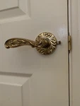 Omnia - Passage Carved Wave Right Handed Privacy Lever Rosetta Polished. Fixed Price $139.99.