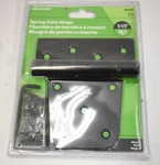 Hillman Spring Gate Hinge Self Closing 3-1/2" Black W/ Hardware. Fixed Price $16.99.