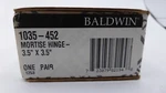 Baldwin 1035-452 Distressed Antique Nickel 3.5" X Square Corner Door Hinge. Fixed Price $13.49.