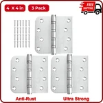 304 Stainless Steel Door Hinges X Inch Heavy Duty Ball Bearing Non Removable. Fixed Price $37.30.
