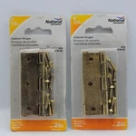 3" Steel, Brass Finish National Hardware Cabinet Hinges N146-852 V529 Packs. Fixed Price $7.69.