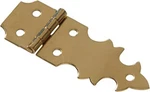 Hillman 5/8" Solid Brass Ornamental Hinge Bright #853005 Door Hardware 2PC. Fixed Price $5.95.